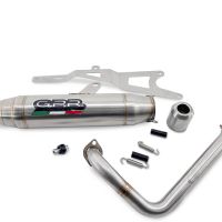 Pot echappement compatible avec Honda Ruckus NPS50 2003-2025, Deeptone Inox, Pot échappement complet, non légal pour les pays de l'UE, avec db killer amovible 