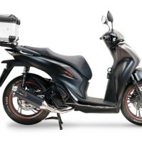 Pot echappement compatible avec Honda SH 125 2020-2023, Pentascooter, Pot échappement complet, non légal pour les pays de l'UE, avec db killer amovible 
