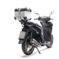 Pot echappement compatible avec Honda SH 125 2020-2023, Pentascooter, Pot échappement complet, non légal pour les pays de l'UE, avec db killer amovible 