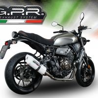 Pot echappement compatible avec Yamaha Xsr 700 2017-2020, Albus Evo4, Pot échappement complet, non légal pour les pays de l'UE, avec db killer amovible 