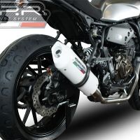 Pot echappement compatible avec Yamaha Xsr 700 2017-2020, Albus Evo4, Pot échappement complet, non légal pour les pays de l'UE, avec db killer amovible 