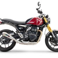 Pot echappement compatible avec Triumph Speed 400 2023-2025, Powercone Evo, Échappement légal, homologué,silencieux avec db killer amovible et tuyau de liaison spécifique 