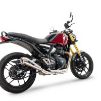 Pot echappement compatible avec Triumph Speed 400 2023-2025, Powercone Evo, Échappement légal, homologué,silencieux avec db killer amovible et tuyau de liaison spécifique 