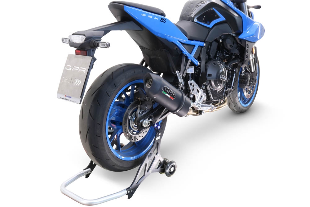 GPR exhaust compatible with Suzuki Gsx-8R 2022-2024, Furore Evo4 Nero, Full system exhaust including removable db killer and catalyst, EPA-compliant 