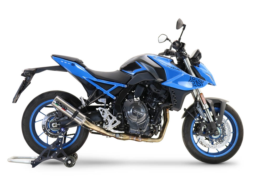 Pot echappement compatible avec Suzuki Gsx-8S 2022-2024, M3 Inox , Pot échappement complet, non légal pour les pays de l'UE, avec db killer amovible 