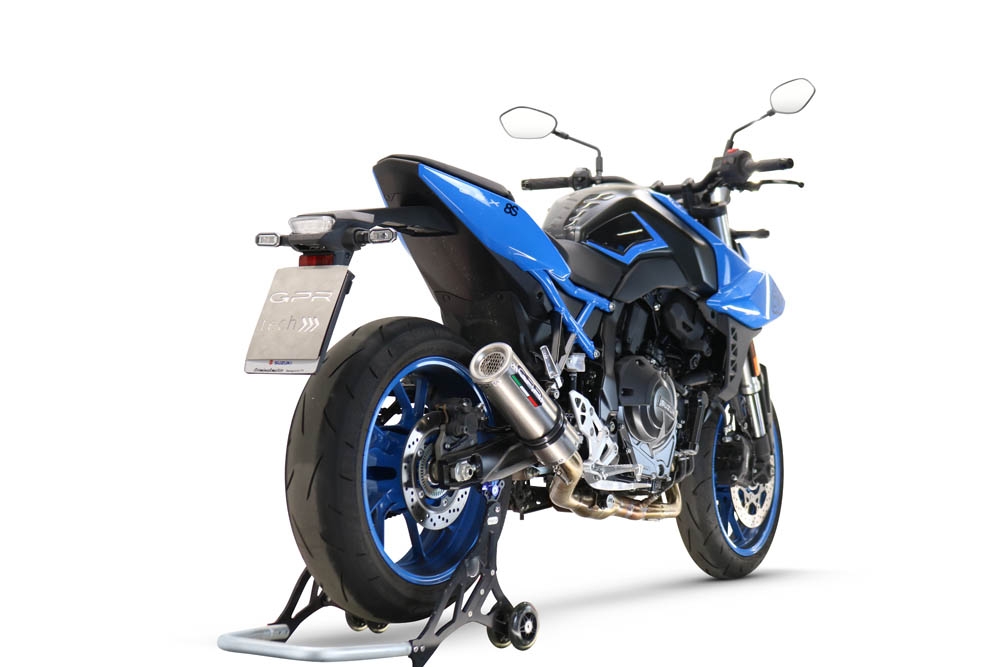 Pot echappement compatible avec Suzuki Gsx-8S 2022-2024, M3 Inox , Pot échappement complet, non légal pour les pays de l'UE, avec db killer amovible 