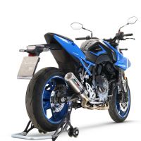Pot echappement compatible avec Suzuki Gsx-8S 2022-2024, M3 Inox , Pot échappement complet, non légal pour les pays de l'UE, avec db killer amovible 