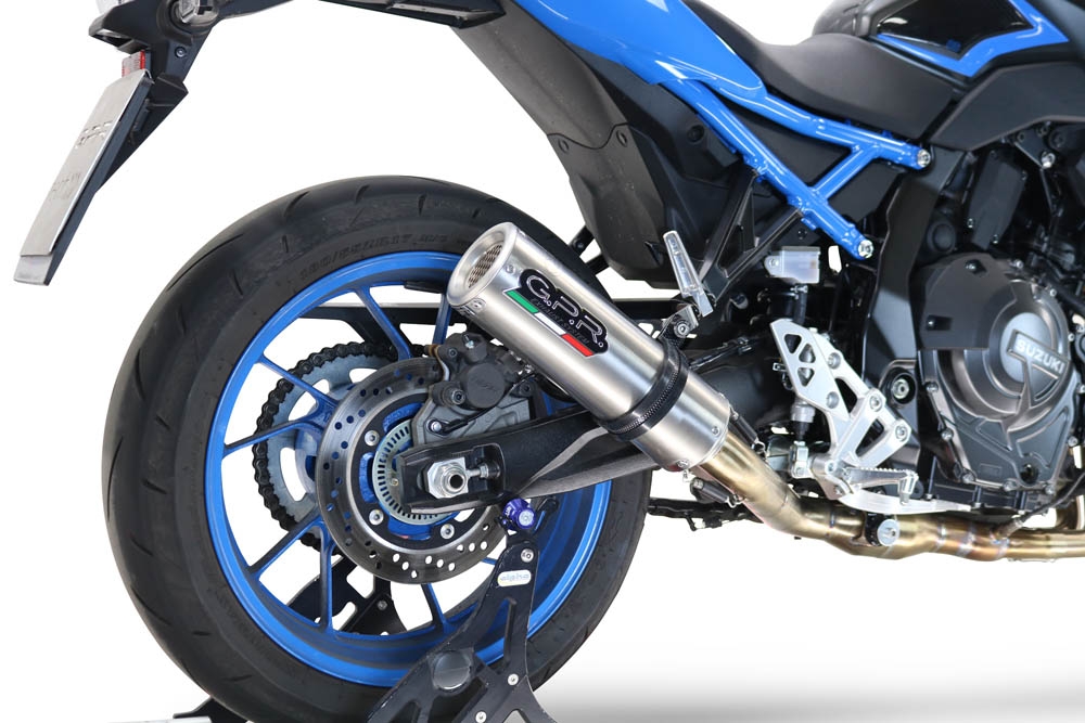 Pot echappement compatible avec Suzuki Gsx-8S 2022-2024, M3 Inox , Pot échappement complet, non légal pour les pays de l'UE, avec db killer amovible 