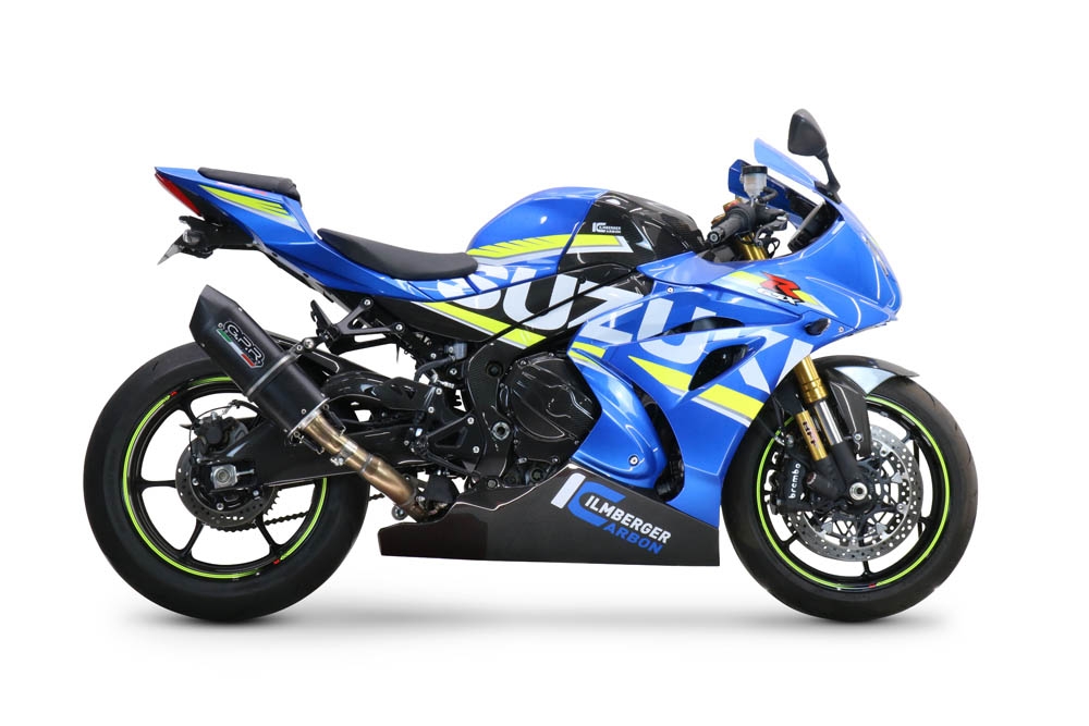 Pot echappement compatible avec Suzuki Gsx-R 1000 - 1000 R 2021-2025, Furore Nero, Pot échappement racing, avec les tuyaux de liaison, article sans homologation 
