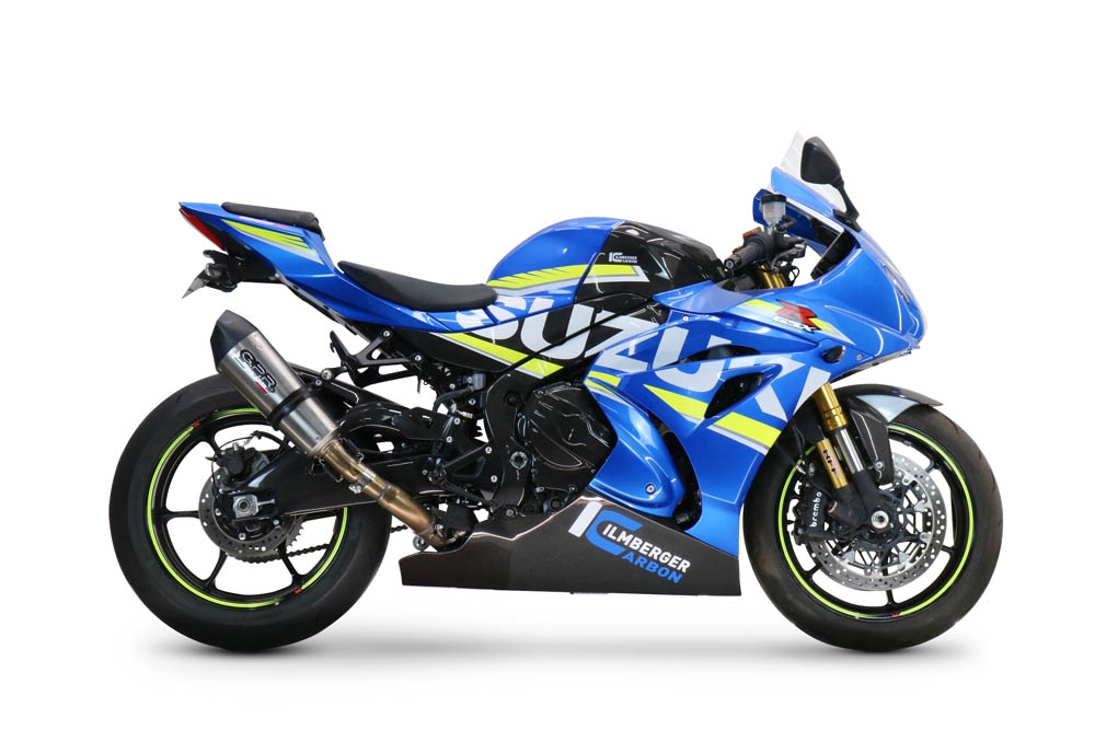 GPR exhaust compatible with  Suzuki GSX-R1000 R 2017-2020, New Grand Prix Evo Titanium, Slip-on exhaust including removable db killer and link pipe, EPA-compliant 