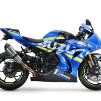 GPR exhaust compatible with  Suzuki GSX-R1000 R 2017-2020, New Grand Prix Evo Titanium, Slip-on exhaust including removable db killer and link pipe, EPA-compliant 