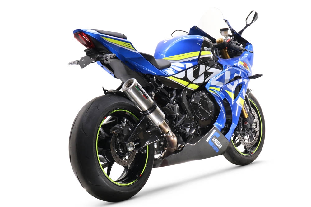 Pot echappement compatible avec Suzuki Gsx-R 1000 - 1000 R 2021-2025, M3 Inox , Pot échappement racing, avec les tuyaux de liaison, article sans homologation 