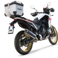 Top case GPR TECH compatible with  Yamaha Tenere 700 2021/2024 e5 GPR TECH Top case in aluminum, silver color, including roof rack and specific plate Capacity 45 LT.