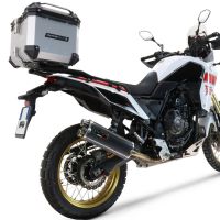 Top case GPR TECH compatible with  Yamaha Tenere 700 2021/2024 e5 GPR TECH Top case in aluminum, silver color, including roof rack and specific plate Capacity 45 LT.