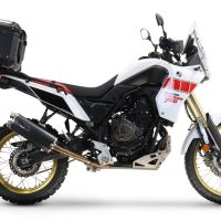 Top case GPR TECH compatible with  Yamaha Tenere 700 2019/2020 e4 GPR TECH Top case in aluminum, silver color, including roof rack and specific plate Capacity 35 LT.