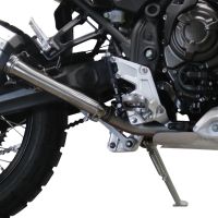 Pot echappement compatible avec Yamaha Tenere 700 2019-2020, Dual Poppy, Échappement légal, homologué,silencieux avec db killer amovible et tuyau de liaison spécifique 
