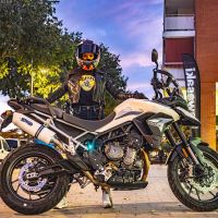 Pot echappement compatible avec Triumph Tiger 900 2020-2023, Albus Evo4, Échappement légal, homologué,silencieux avec db killer amovible et tuyau de liaison spécifique 