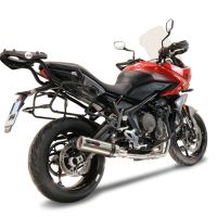 Pot echappement compatible avec Triumph Tiger Sport 660 2022-2024, M3 Inox , Pot échappement complet, non légal pour les pays de l'UE, avec db killer amovible 