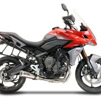 Pot echappement compatible avec Triumph Tiger Sport 660 2022-2024, M3 Inox , Pot échappement complet, non légal pour les pays de l'UE, avec db killer amovible 