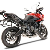 Pot echappement compatible avec Triumph Tiger Sport 660 2022-2024, Powercone Evo, Pot échappement complet, non légal pour les pays de l'UE, avec db killer amovible 