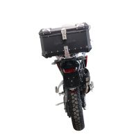 Top case GPR TECH compatible with  Triumph Tiger 900 2020/2023 e5 GPR TECH Top case in aluminum, black color with specific plate included Capacity 55 LT.