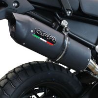 Pot echappement compatible avec Triumph Tiger 850 2020-2024, Furore Evo4 Nero, Échappement légal, homologué,silencieux avec db killer amovible et tuyau de liaison spécifique 