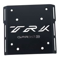 GPR TECH compatible with  Benelli Trk 502 2017/2020 e4 GPR TECH SPECIFIC TITANIUM PLATE TOP CASE-ALPITECH 35/55 LT compatible with original luggage rack,titanium made with 4 anchor points