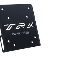 GPR TECH compatible with  Benelli Trk 502 2017/2020 e4 GPR TECH SPECIFIC TITANIUM PLATE TOP CASE-ALPITECH 35/55 LT compatible with original luggage rack,titanium made with 4 anchor points