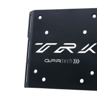 GPR TECH compatible with  Benelli Trk 502 2017/2020 e4 GPR TECH SPECIFIC TITANIUM PLATE TOP CASE-ALPITECH 35/55 LT compatible with original luggage rack,titanium made with 4 anchor points