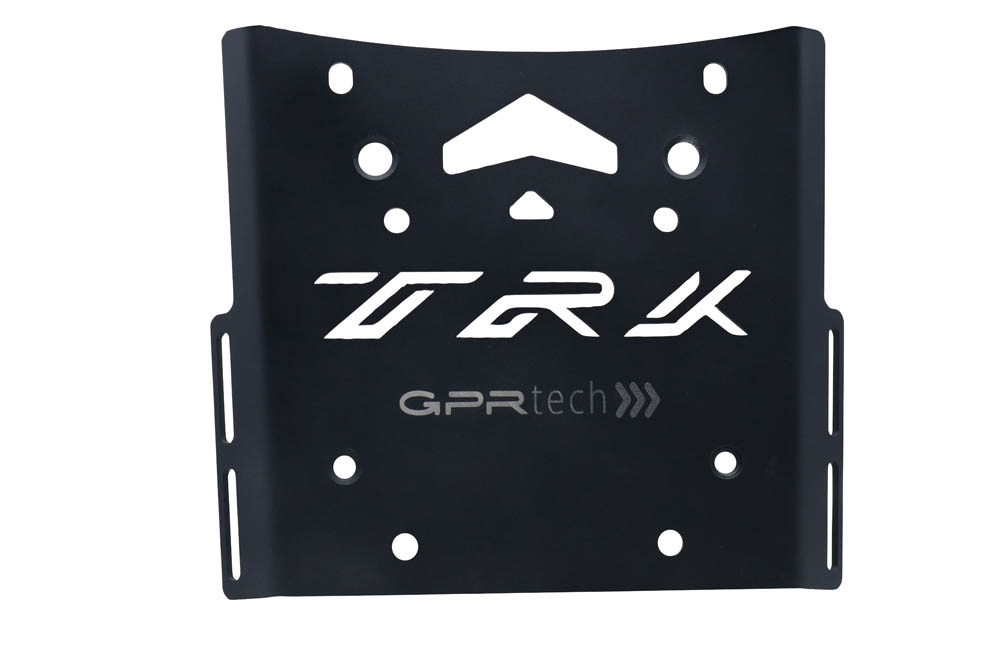 Top case GPR TECH compatible with  Benelli Trk 502 X 2021/2024 e5 GPR TECH Top case in aluminum, black color with specific plate included Capacity 55 LT.
