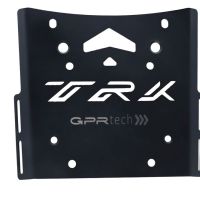 GPR TECH compatible with  Benelli Trk 502 X 2021/2024 e5 GPR TECH Specific fitting plate Top Case ALPITECH 55 LT compatible with original luggage rack,stainless steel made with 4 anchor points