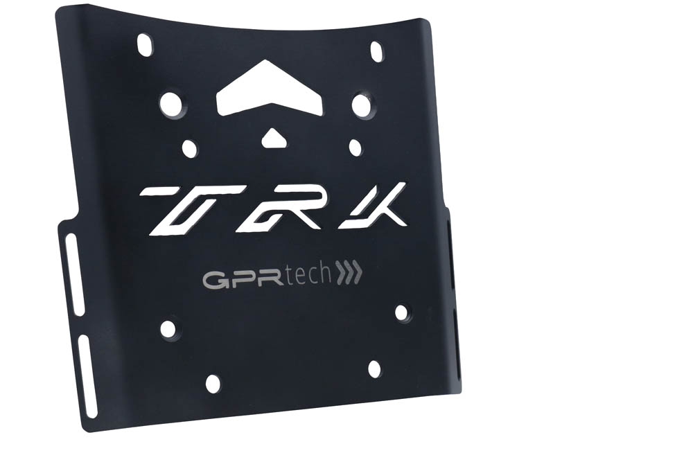 Top case GPR TECH compatible with  Benelli Trk 502 X 2021/2024 e5 GPR TECH Top case in aluminum, black color with specific plate included Capacity 55 LT.