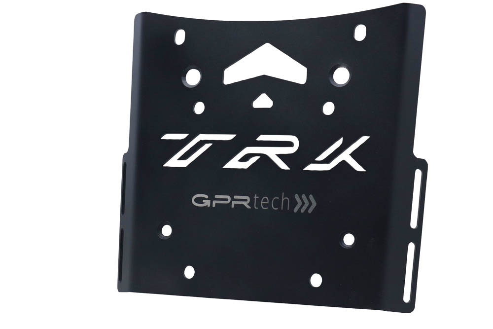 Top case GPR TECH compatible with  Benelli Trk 502 X 2021/2024 e5 GPR TECH Top case in aluminum, black color with specific plate included Capacity 55 LT.