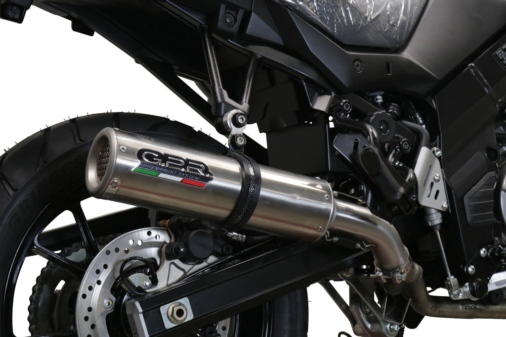 Pot echappement compatible avec Suzuki V-Strom DL650 2017-2020, M3 Inox , Système demi complet homologué,pas légal pour les marchés européens, y compris db killer amovible 