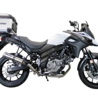 Top case GPR TECH compatible with  Suzuki V-Strom Dl 1000 2014/2016 e3 GPR TECH Top case in aluminum, silver color with specific plate included Capacity 35 LT.