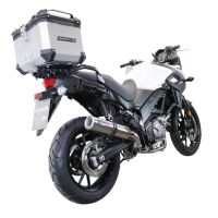 Top case GPR TECH compatible with  Suzuki V-Strom 1050 Xt/De 2020/2024 e5 GPR TECH Top case in aluminum, silver color with specific plate included Capacity 35 LT.