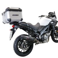 Top case GPR TECH compatible with  Suzuki V-Strom Dl 1000 2014/2016 e3 GPR TECH Top case in aluminum, silver color with specific plate included Capacity 55 LT.