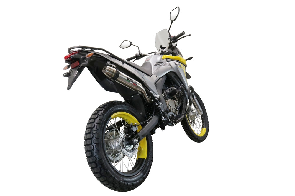 GPR exhaust compatible with  Voge 300Rally 2022-2024, Deeptone Inox, Slip-on exhaust including removable db killer, link pipe and catalyst,  EPA-compliant 