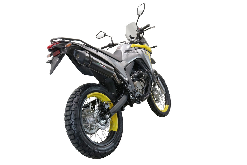 GPR exhaust compatible with  Voge 300Rally 2022-2024, Furore Evo4 Poppy, Slip-on exhaust including removable db killer, link pipe and catalyst,  EPA-compliant 