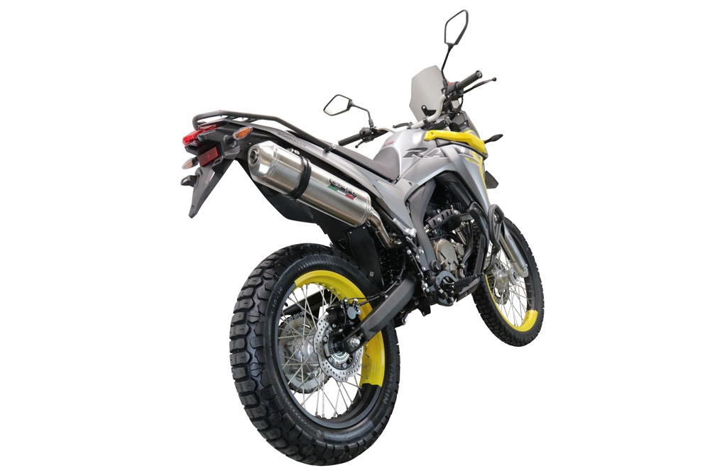 GPR exhaust compatible with  Voge 300Rally 2022-2024, Satinox , Slip-on exhaust including removable db killer, link pipe and catalyst,  EPA-compliant 