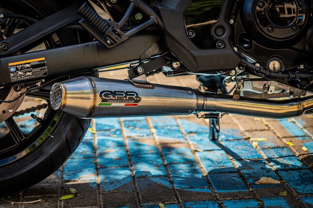 GPR exhaust compatible with  Kawasaki Vulcan 650 2021-2023, Ultracone, Full system exhaust including removable db killer and catalyst, EPA-compliant 