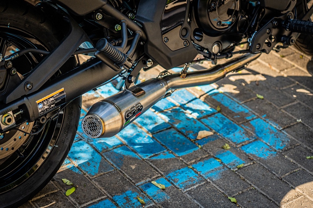 GPR exhaust compatible with  Kawasaki Vulcan 650 2021-2023, Ultracone, Full system exhaust including removable db killer and catalyst, EPA-compliant 