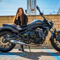 GPR exhaust compatible with  Kawasaki Vulcan 650 2021-2023, Ultracone, Full system exhaust including removable db killer and catalyst, EPA-compliant 