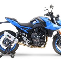 Pot echappement compatible avec Suzuki Gsx-8R 2022-2024, Albus Ceramic, Pot échappement complet, non légal pour les pays de l'UE, avec db killer amovible 