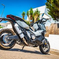 Pot echappement compatible avec Honda Forza 750 2021-2024, Albus Evo4, Échappement légal, homologué,silencieux avec db killer amovible et tuyau de liaison spécifique 