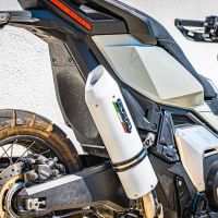 Pot echappement compatible avec Honda Forza 750 2021-2024, Albus Evo4, Échappement légal, homologué,silencieux avec db killer amovible et tuyau de liaison spécifique 