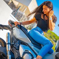 Pot echappement compatible avec Honda X-Adv 750 2016-2020, Deeptone Inox, Échappement légal, homologué,silencieux avec db killer amovible et tuyau de liaison spécifique 