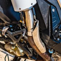 Pot echappement compatible avec Honda X-Adv 750 2021-2024, Furore Evo4 Nero, Échappement légal, homologué,silencieux avec db killer amovible et tuyau de liaison spécifique 
