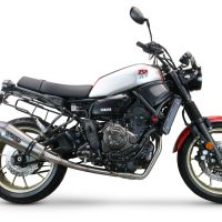 GPR exhaust compatible with Yamaha XSR700 2017-2020, New Grand Prix Evo Titanium, Full system exhaust including removable db killer and catalyst, EPA-compliant 