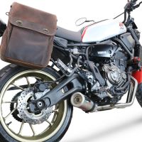 Pot echappement compatible avec Yamaha Xsr 700 2021-2024, M3 Inox , Pot échappement complet, non légal pour les pays de l'UE, avec db killer amovible 